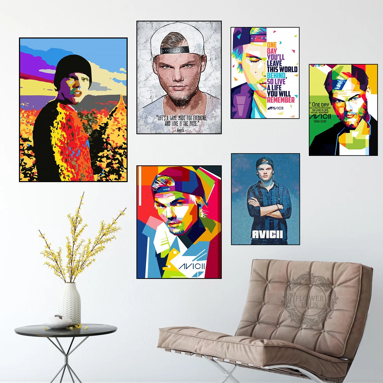 Avicii-写真とポスター用のキャンバスプリント,音楽ガイド,dスター