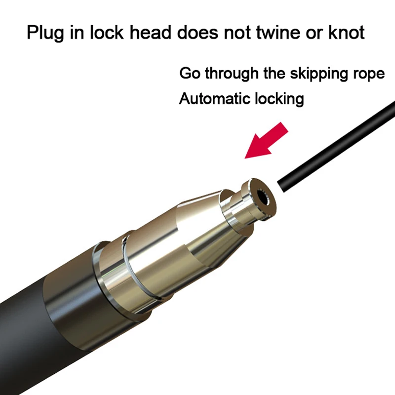

Самоблокирующаяся стальная проволочная веревка, Скакалка для тела, Мужская Спортивная Скакалка для потери веса для взрослых и женщин