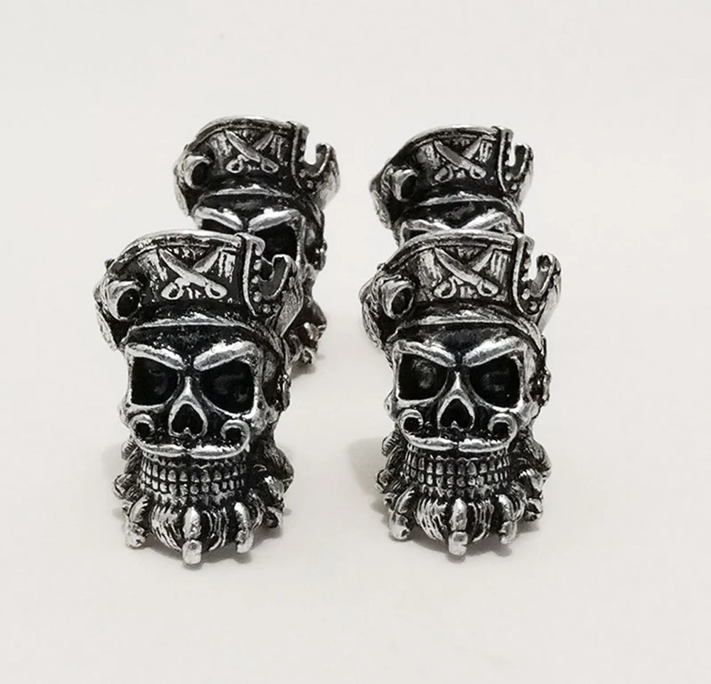 الجمجمة المحارب خوذة فايكنغ رون الشعر Dreadlock اللحية الخرز المفاتيح الاكسسوارات دلاية مجوهرات قلادة Paracord سكين الخرز