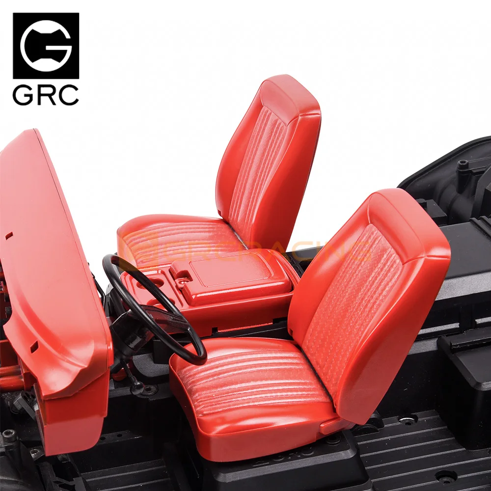 GRC-Assentos à moda antiga para RC Crawler, TRX4, Bronco Blazer, Scx10III, RC4WD, Opção de Atualização Peças, # G161FB, R, W, 1979, Escala 1:10, 1979