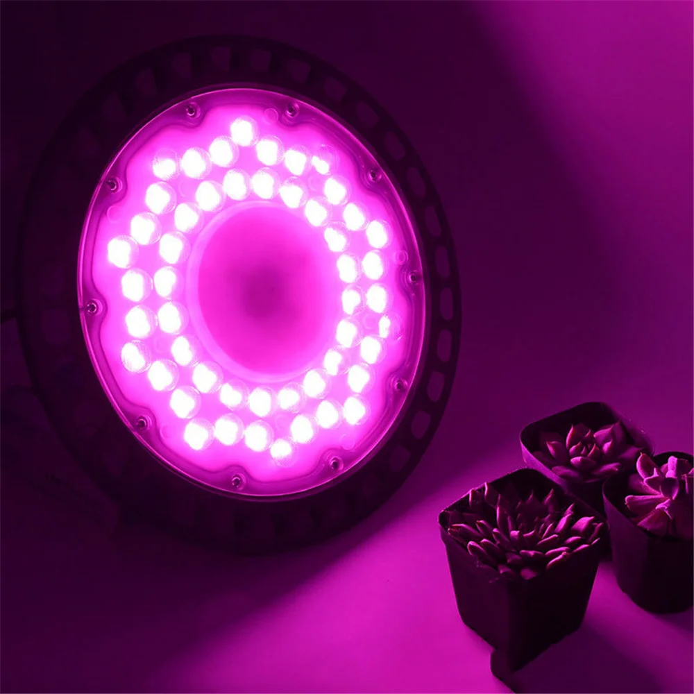 100W 150W 200W UFO Led Grow Light Full spectrum Round Grow Light For Indoor Grow Tent Hydroponics Plant images - 6