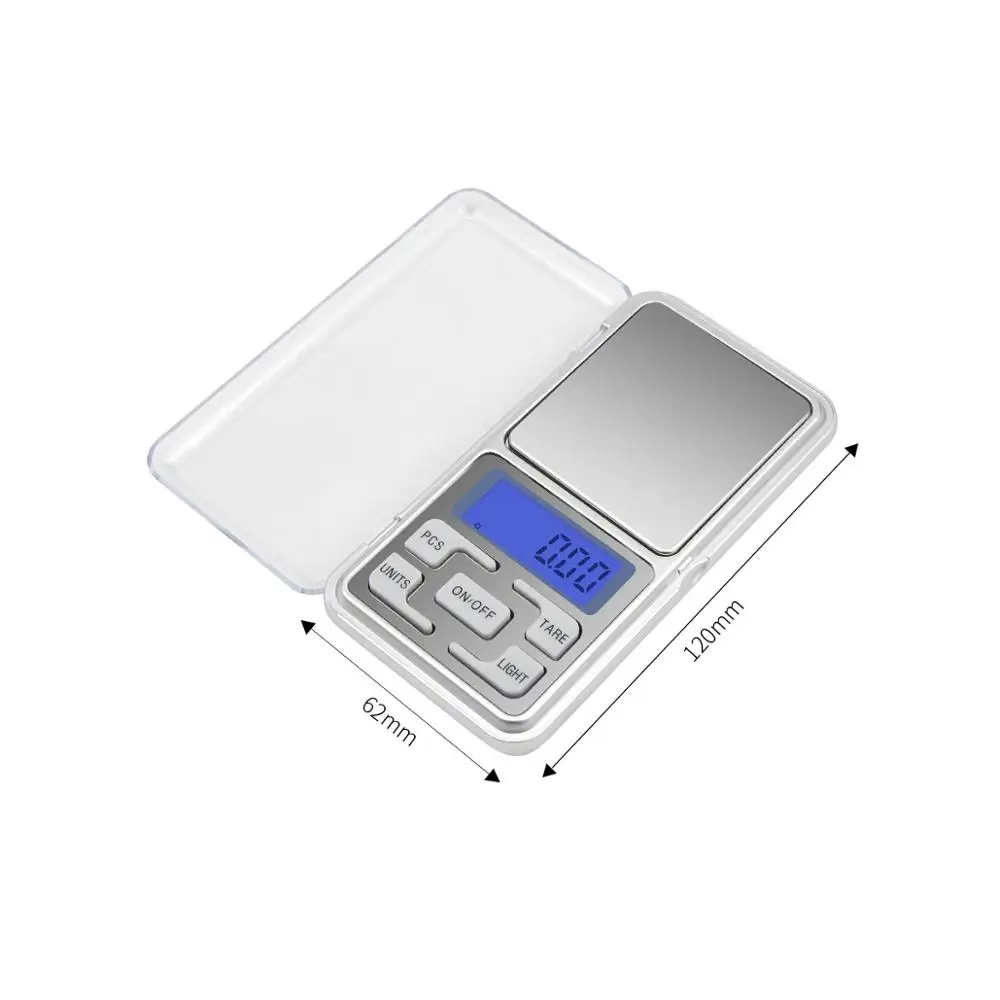 0.01/ 0.1/1g Digital Pocket Kitchen Scale 0.01g Precision Backlight Weighing Scale Measuring Tools 0.1g for Jewelry 100/200/300g