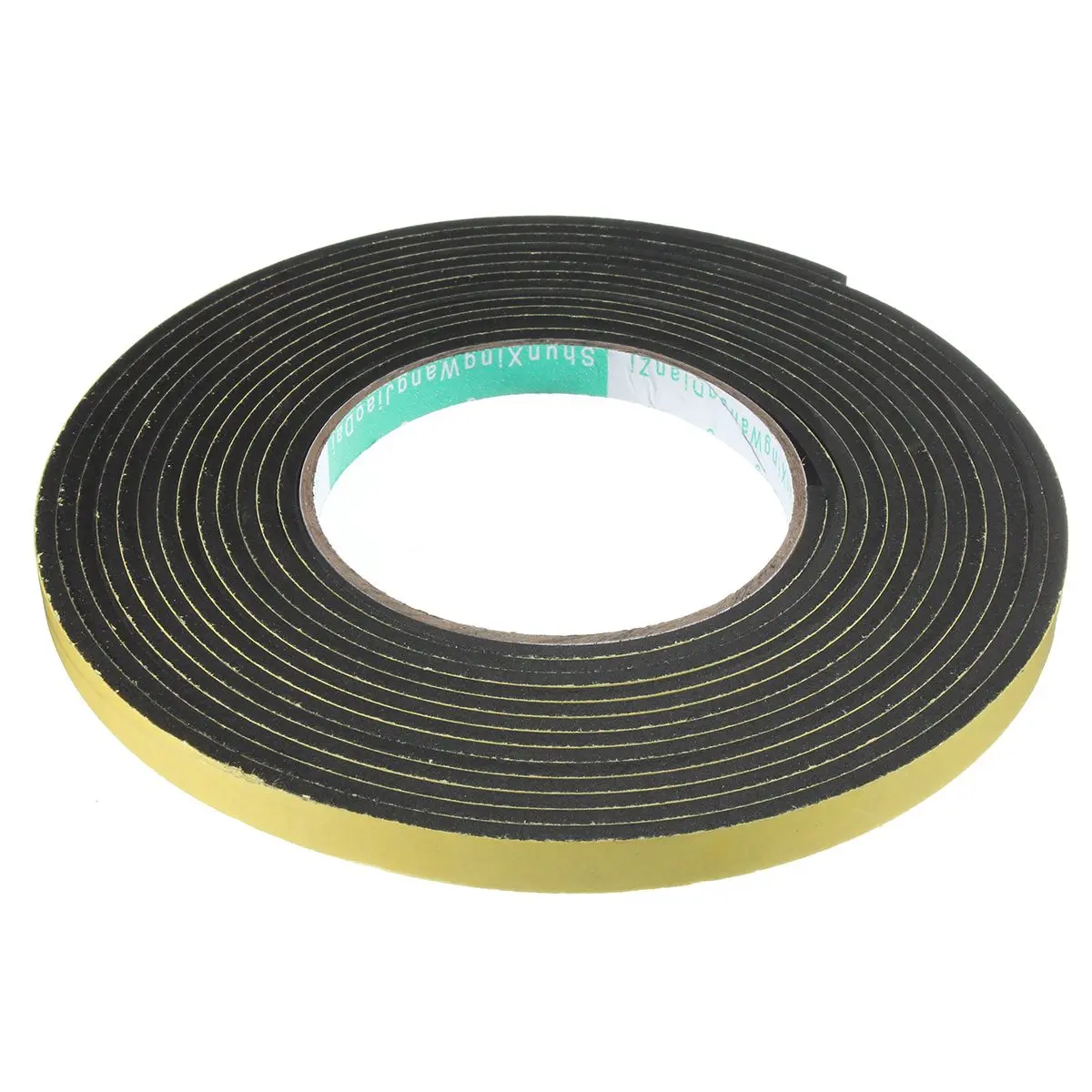 5M 10M 2mm/3mm Single Sided Adhesive Waterproof Weather Stripping Foam Sponge Rubber Strip Tape For Window Door Seal Strip