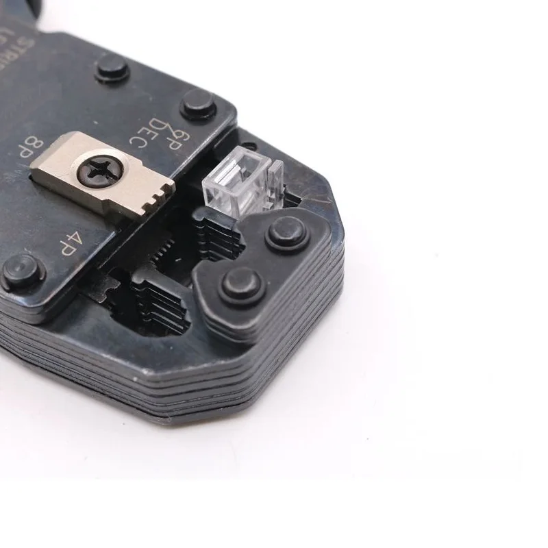Imagem -02 - Left Buckle Crimping Pliers For 6p6c Cabo Rj11 Rj12 Connector