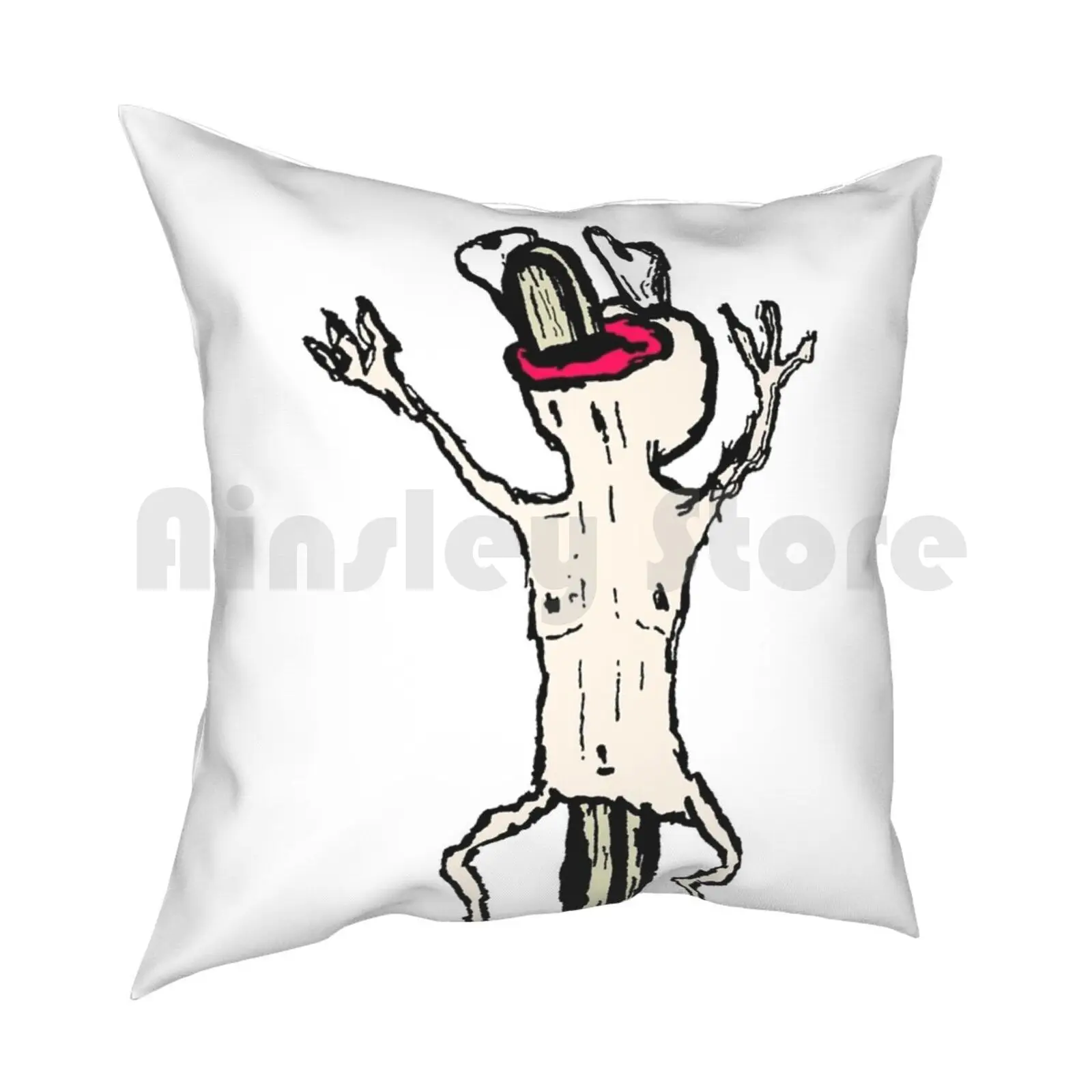 Popsicle Steve Pillow Case Printed Home Soft Throw Pillow Weird Gross Vile Cool Line Sketch Character Funny