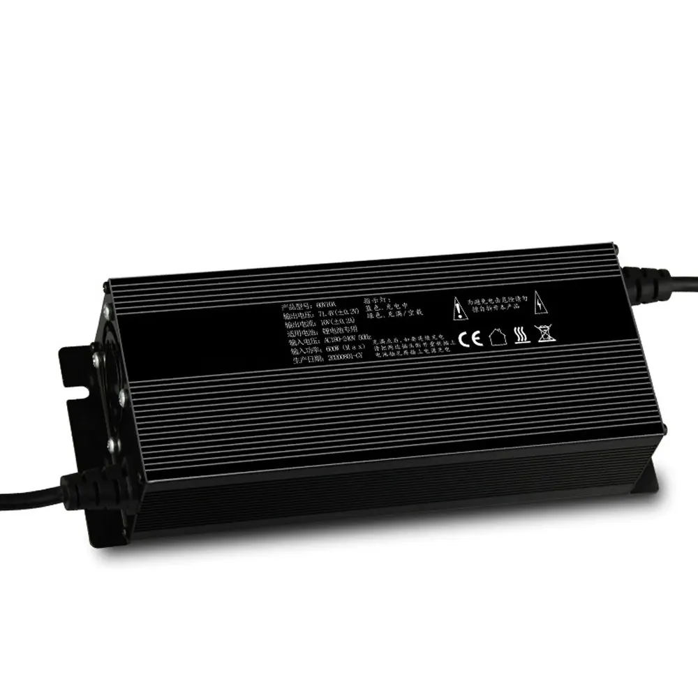 60V 8A Portable Car Lithium Battery Charger Electric Car Battery Charger With Fast Charging And Power Failure Protection