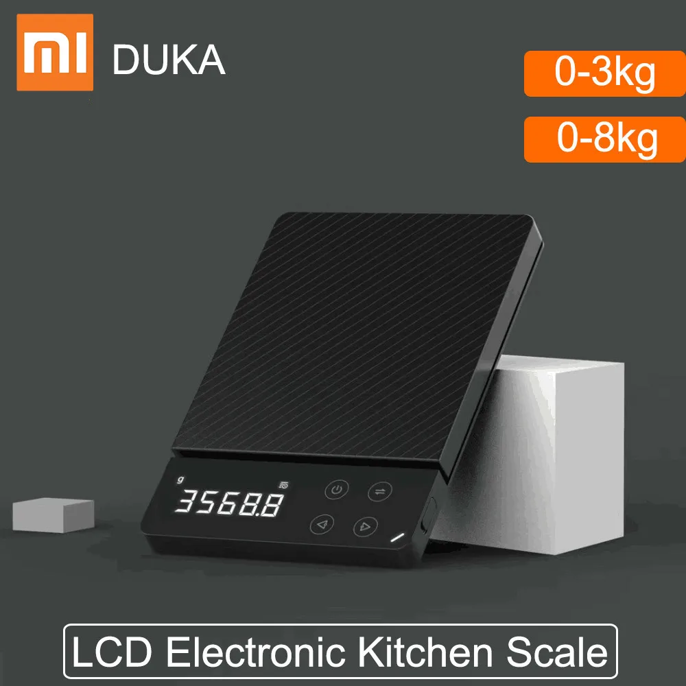 

DUKA ATuMan ES1 0-8KG Household LCD Digital Electronic Scale Multi-function HD Backlit Electronic Food Scales For Kitchen