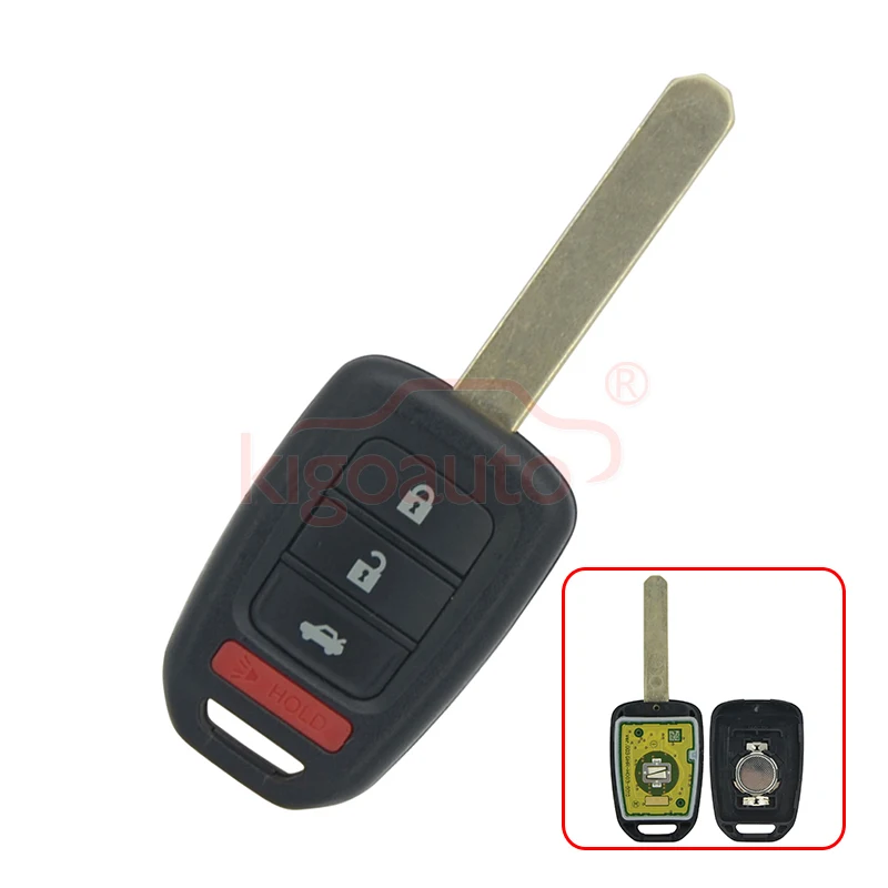 Remote key 3 button with panic 313.8Mhz MLBHLIK6 1T HON66 for Honda Accord CRV Civic 2014 kigoauto