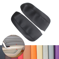For Acura RDX 2007 2008 2009 2010 2011 2012 2pcs Car Soft Leather Front Door Armrest Panel Cover Interior Sticker Decor