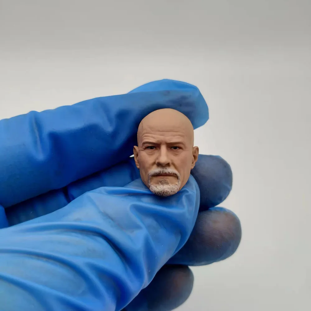 

1/12 Scale Bryan Cranston Head Played Watt Water Head Sculpt Fit for 6in Mafex Action Figure Doll Toy