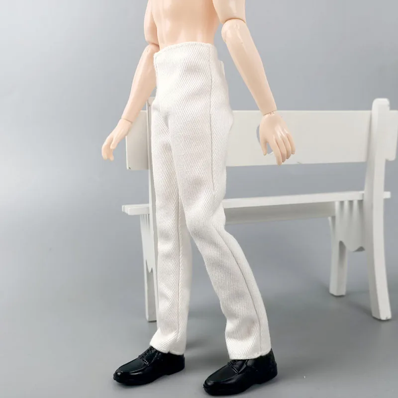 1/6 Doll Clothes White Handmade Pants For Ken Boy Doll Trousers For Barbie\'s Boyfriend Ken Prince Male Dolls Accessories