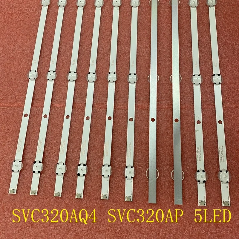 Kir 2pcs LED bar For TV 32LW300C 32LX300C 32LH515 32LH570 32LH515B 32LH570B SVC320AP1_Rev04_5LED_160113 SVC320AQ4