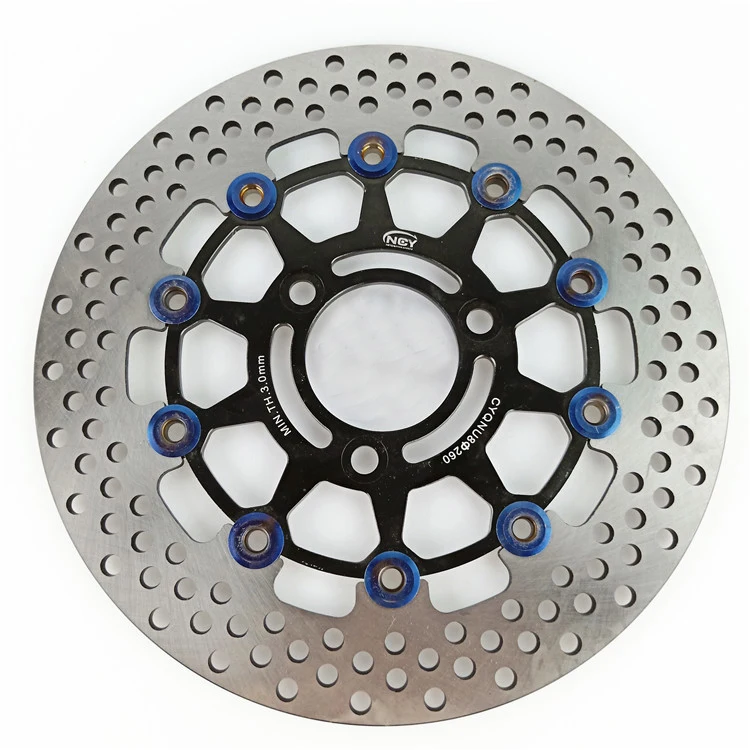 Universal Motorcycle CNC Aluminum 3 holes 260 *70mm Floating disk brake disc for  Yamaha BWS WISP Motorbike