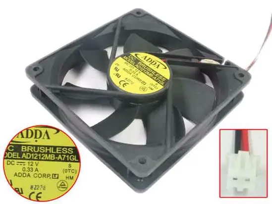 

ADDA AD1212MB-A71GL OTC DC 12V 0.33A 120x120x25mm Server Cooling fan