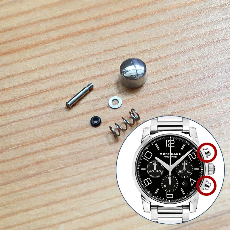 steel pusher button for Montblanc TimeWalker Chronograph 43mm Automatic Mens Watch