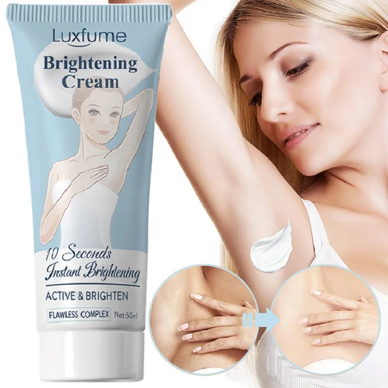 60ML Body Armpit Whitening Cream Skin Lightening Bleaching Cream Underarm Dark Legs Knees Skin Whitening Intimate Body Lotion