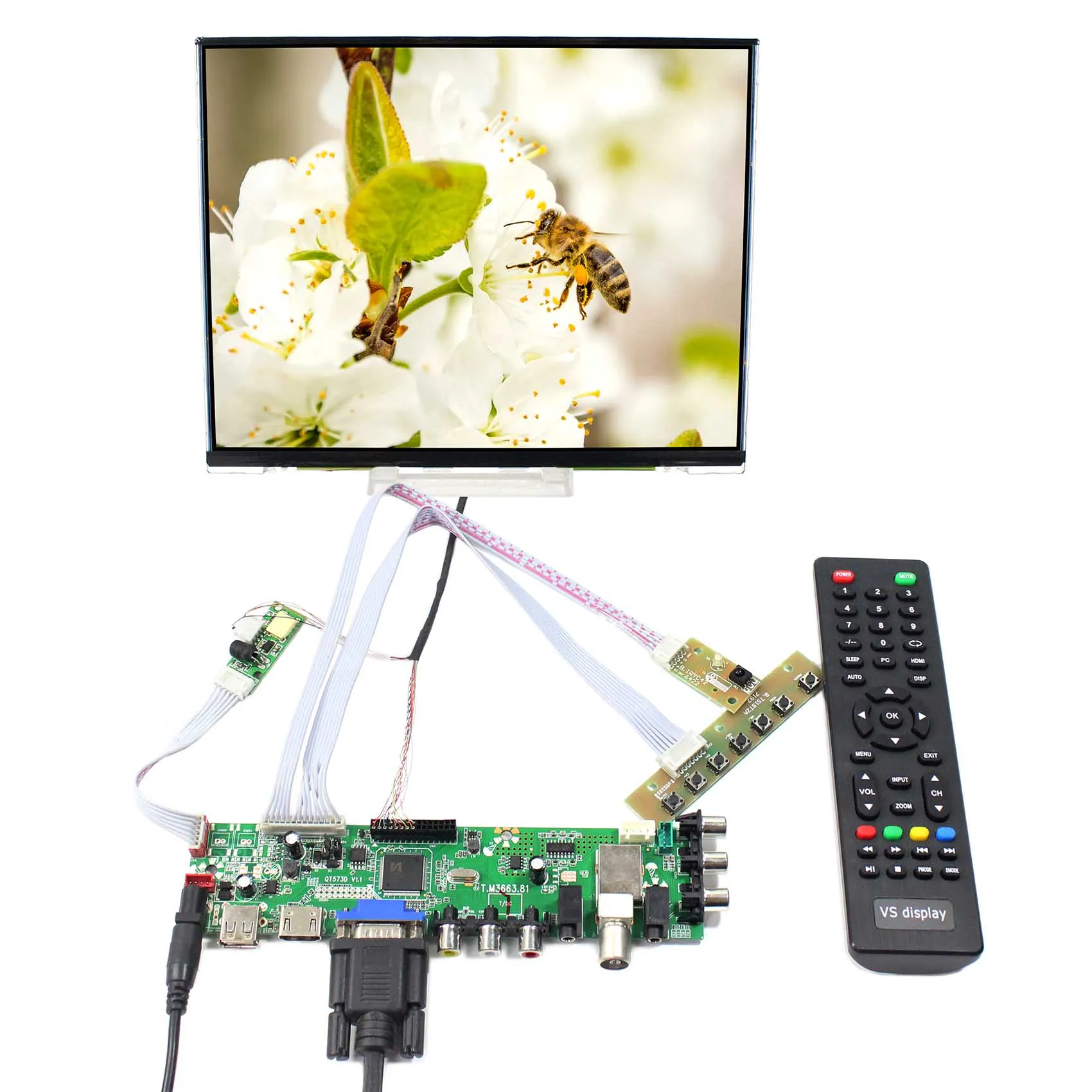 

10.4" IPS LTD104EDZS 1024x768 LCD Screen with HD MI VGA AV USB ATV DTV LCD Controller Board