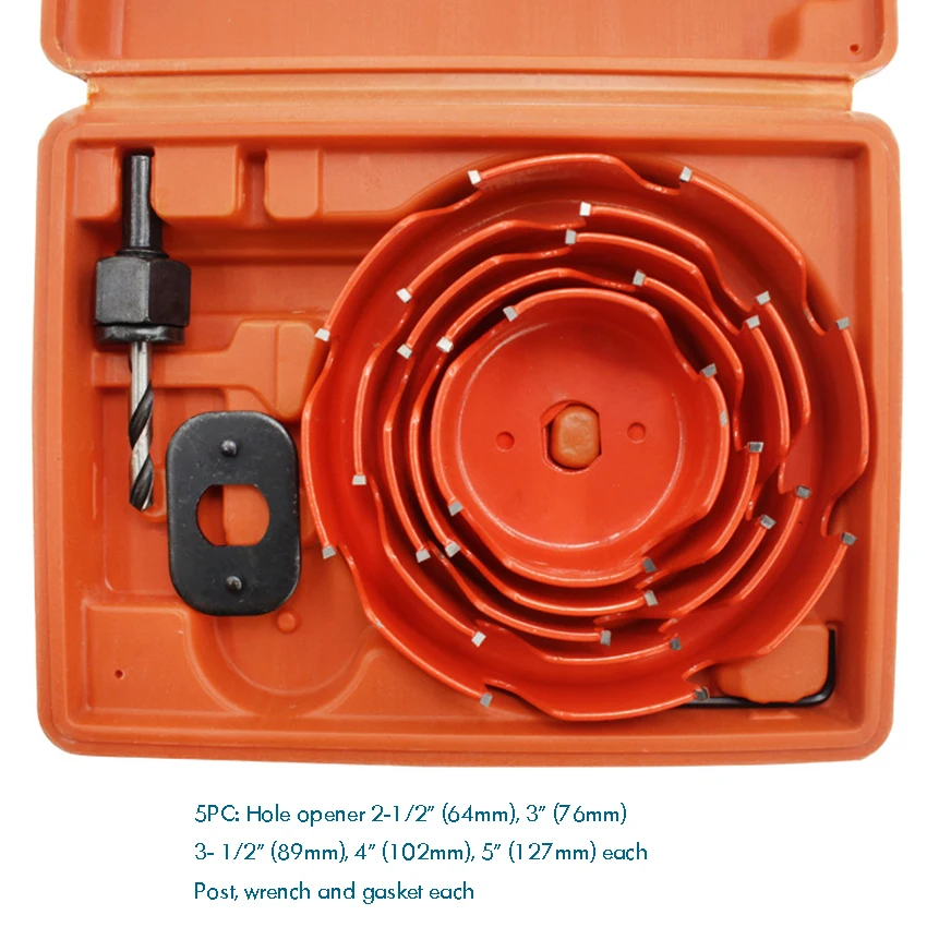 64-127mm Hole Saw Set Saw Cup Wood Crown/Core Drill Bit For Gypsum Board Wood Metal Density Board Metal Woodworking Tool коронка