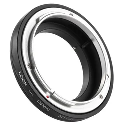 FD - AI FD - Nik For Macro Photography Mount Adapter Ring with Aperture Control Ring for Canon FD Lens for Nikon F Mount Camera