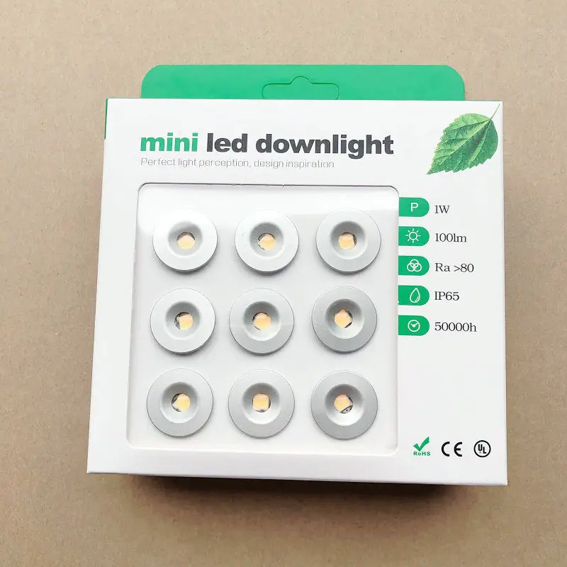 9 szt. 1W kwadratowy IP65 Mini LED typu Downlight ogrodowa łazienka korytarz sufitowa żarówka punktowa oświetlenie sauny CE