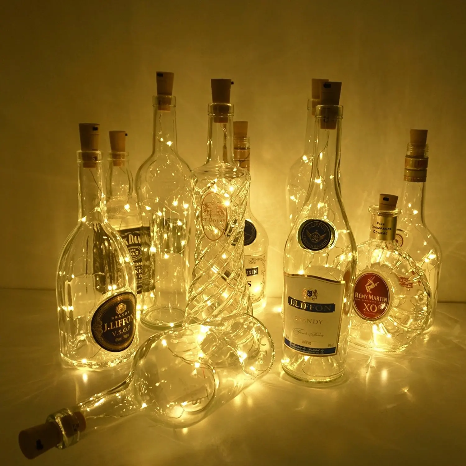 20pcs Includes Battery LED Wine Bottle String Light Copper Wire Fairy Lights DIY Cork Light For Birthday Wedding Christmas Decor