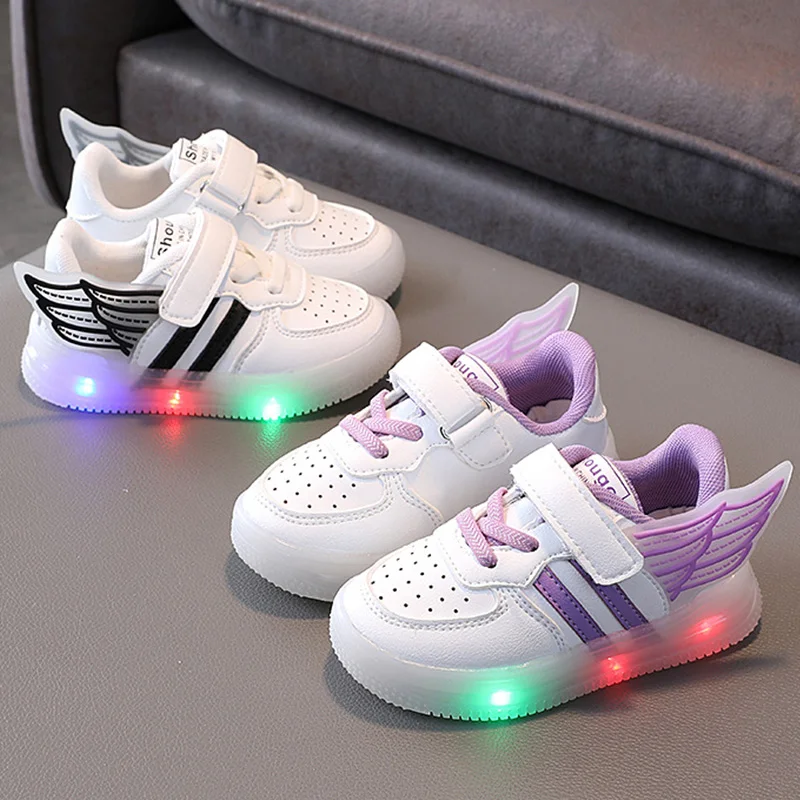 

Luminous Sneakers Boy Girl LED Light Up Shoes Glowing with Light Kids Shoes Children Sneakers Breathable Lightweight Non-slip