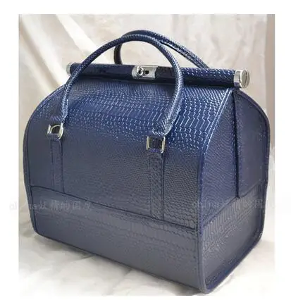 Women Makeup Bag PU Organizer Box Toiletry Cosmetic Bag Cosmetic Suitcase Makeup case Beauty Bag Storage Suitcase Makeup Box