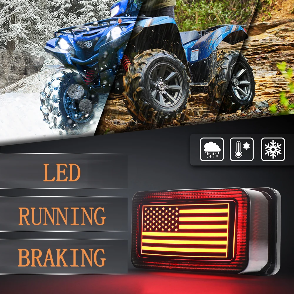 

2020 LED Tail Light 1 pcs for ATV UTV Yamaha- Grizzly Viking Rhino Big Bear Kodiak Bruin Wolverine Bear Tracker