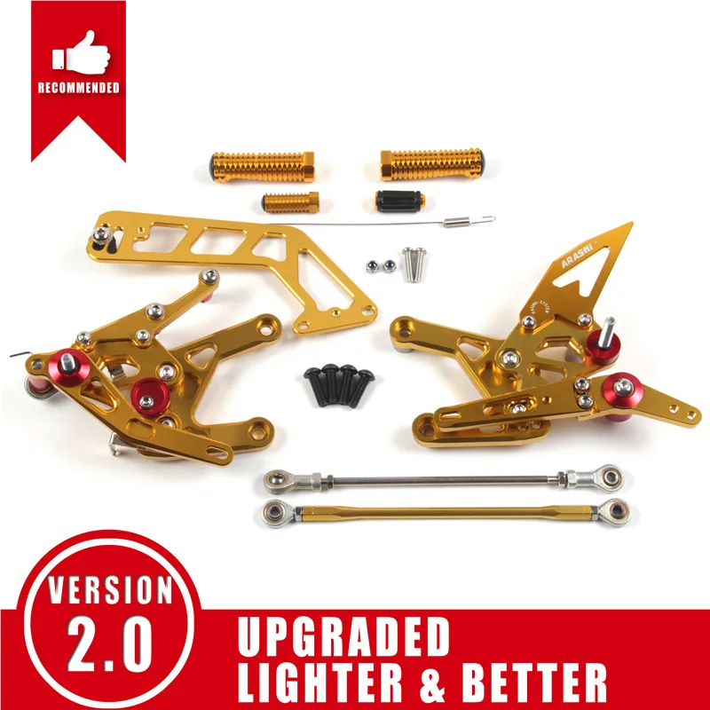 Arashi V2.0 Race Achteren Geplaatste Voor YAMAHA MT-10 FZ-10 2023 2024 2025 CNC Verstelbare Voetsteun Voetsteun MT10 FZ10