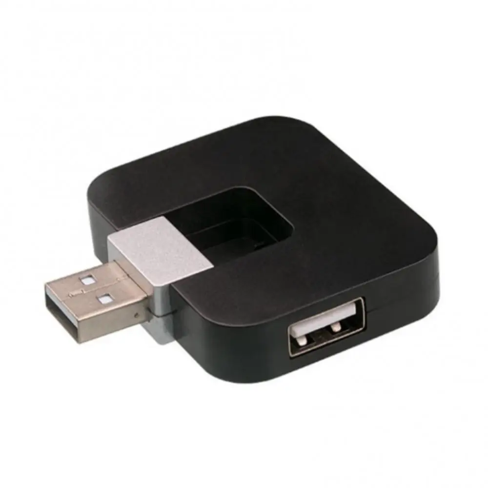 

NEW USB Rotatable 4 Ports USD2 0 Data Cable Hub Splitter with U Disk for Car Laptop PC for Mi5 Mi6