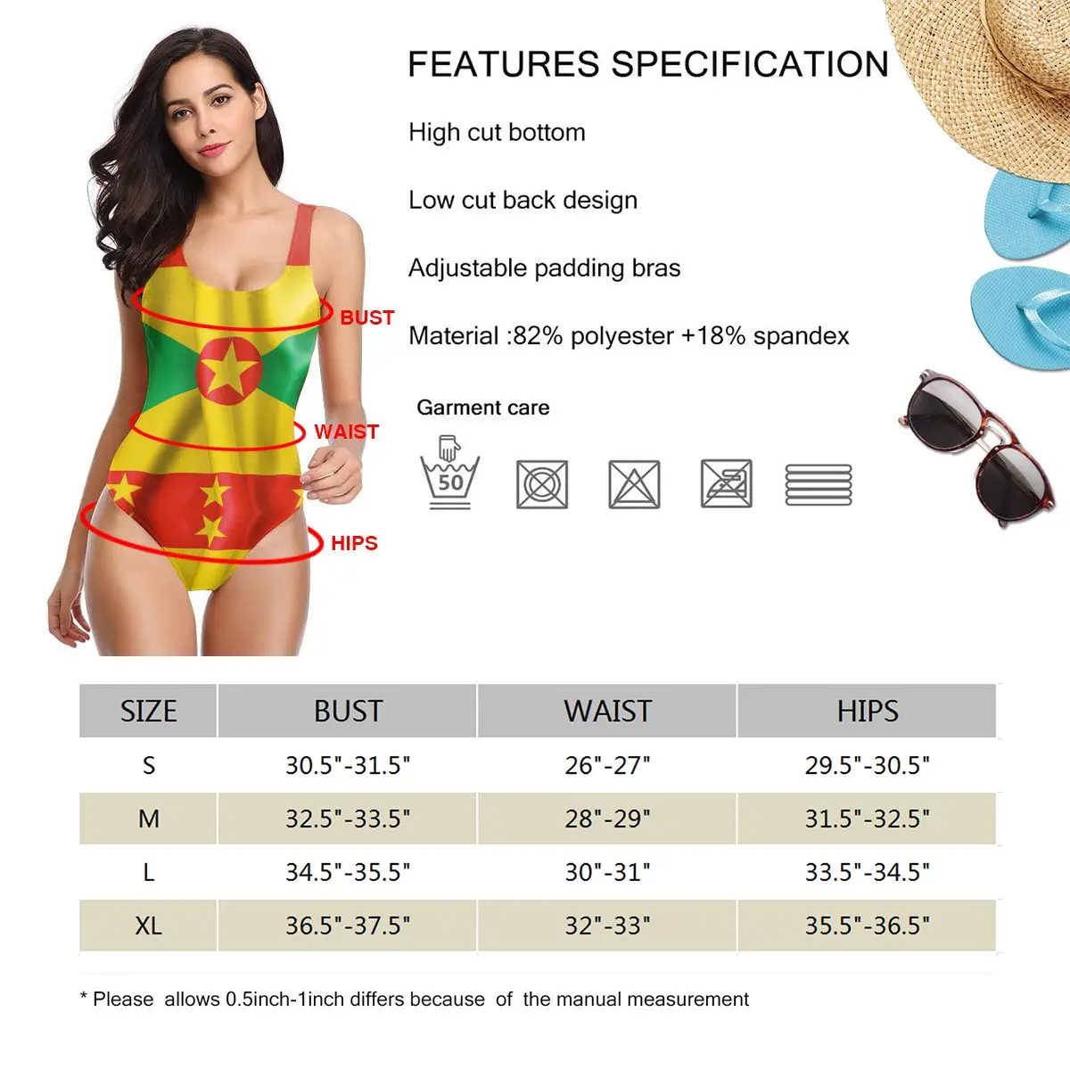 Grenada Vlag Sexy Bikini Vrouwen Badpak Lage Taille Zachte Vrouwen Spa Beach Wear M3