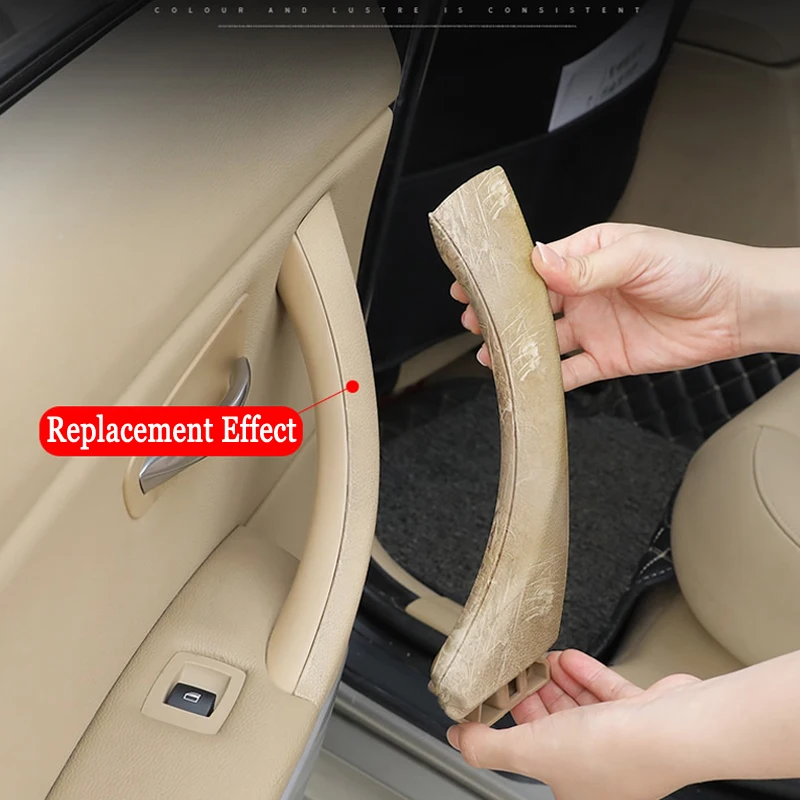Car Interior Inner Door Handle Panel Trim Cover For BMW E90 E91 3 Series 318 320 325 328 2005-2012 Auto Accessories Black Beige