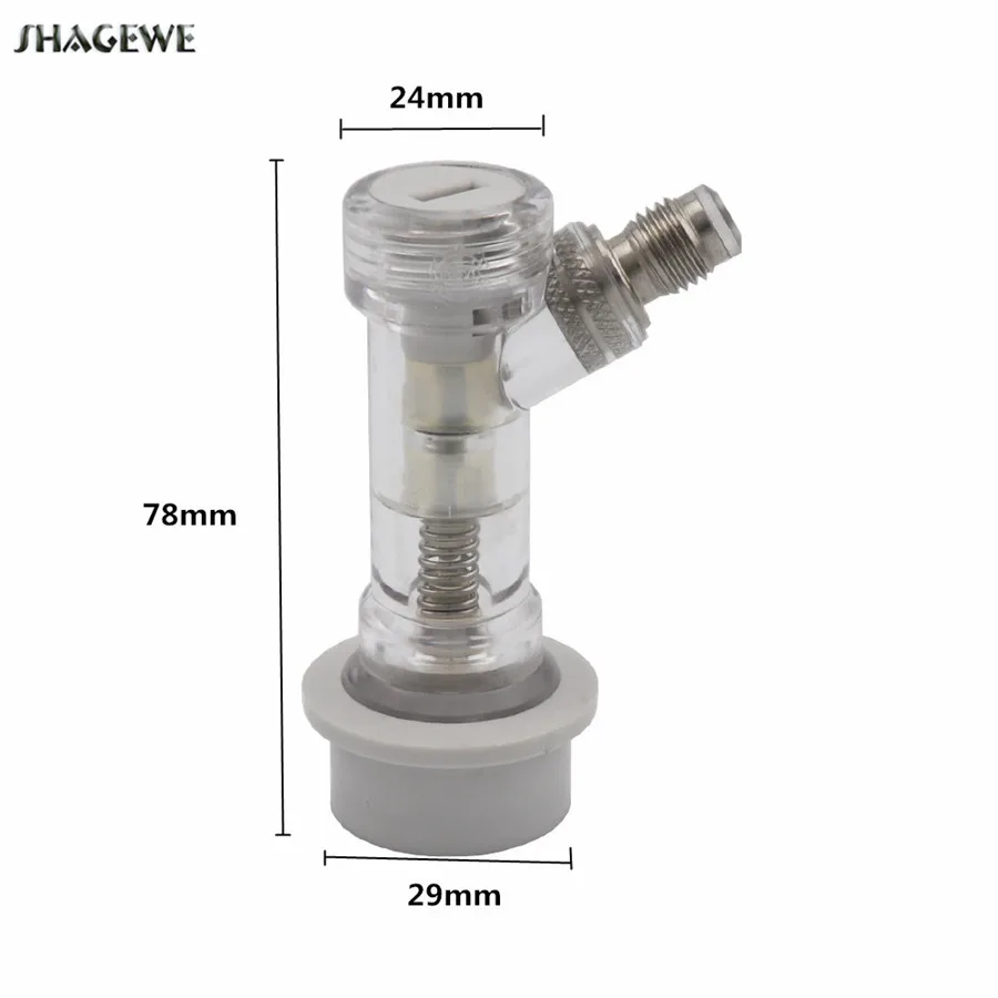 Ball Lock Disconnect with Check Valve Gas 1/4