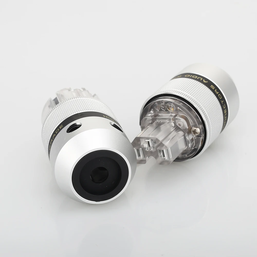 Pair Audiocrast, алюминиевое родиевое покрытие, EU Schuko, штепсельная Вилка питания + IEC, штепсельная вилка