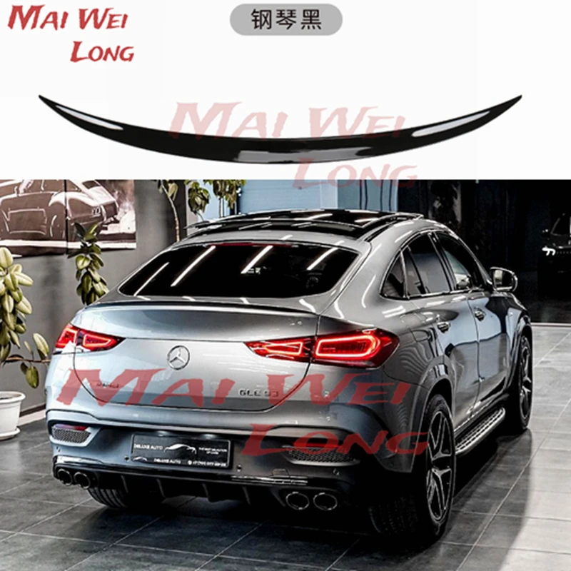 For Mercedes GLE Coupe Class W167 C167 GLE350 450 500e 2020-Up ABS Spoiler Car Tail Trunk Spoiler Rear Wing Tail Wing Decoration