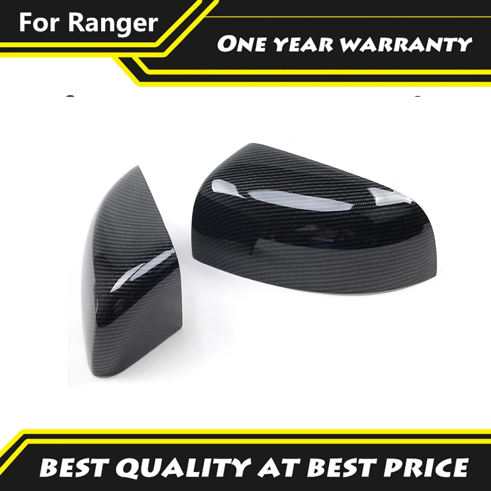 2pc Chrome /Carbon Fiber Color Mirror Cover Fit For Mazda BT-50 BT50 Ranger Everest Endeavour  2015-2019 Rear Mirror Cover