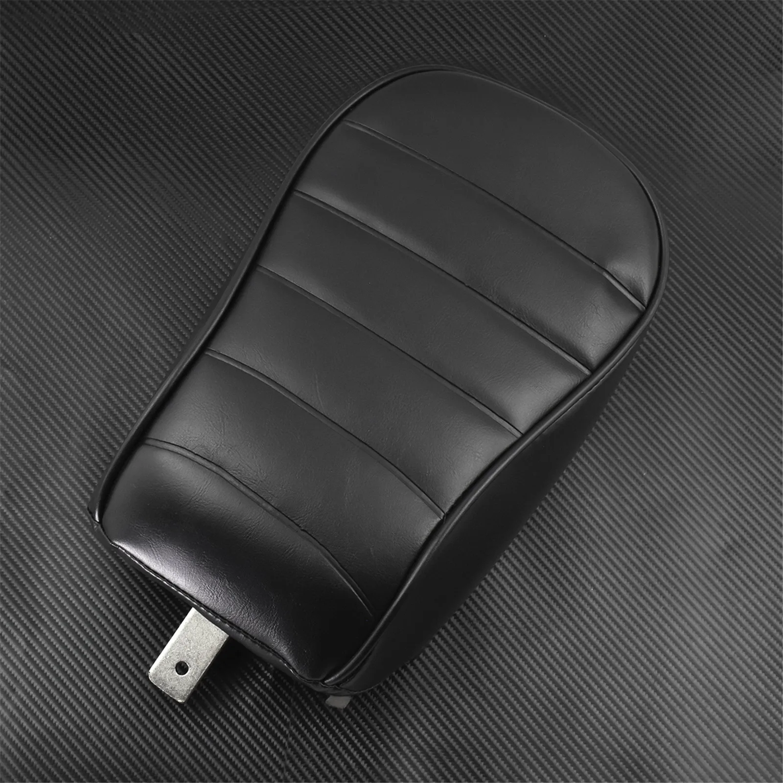 Motorcycle Leather Rear Passenger Pad Seat Cushion Pillion Black For Harley Sportster Iron 883 XL883N 2016 2017 2018 2019