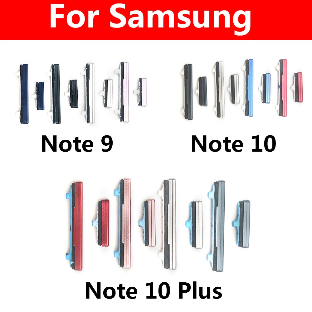 Mới Dành Cho Samsung Galaxy Samsung Galaxy Note 9 10 Plus Nút Nguồn + Tập Nút Bên Phím Phím