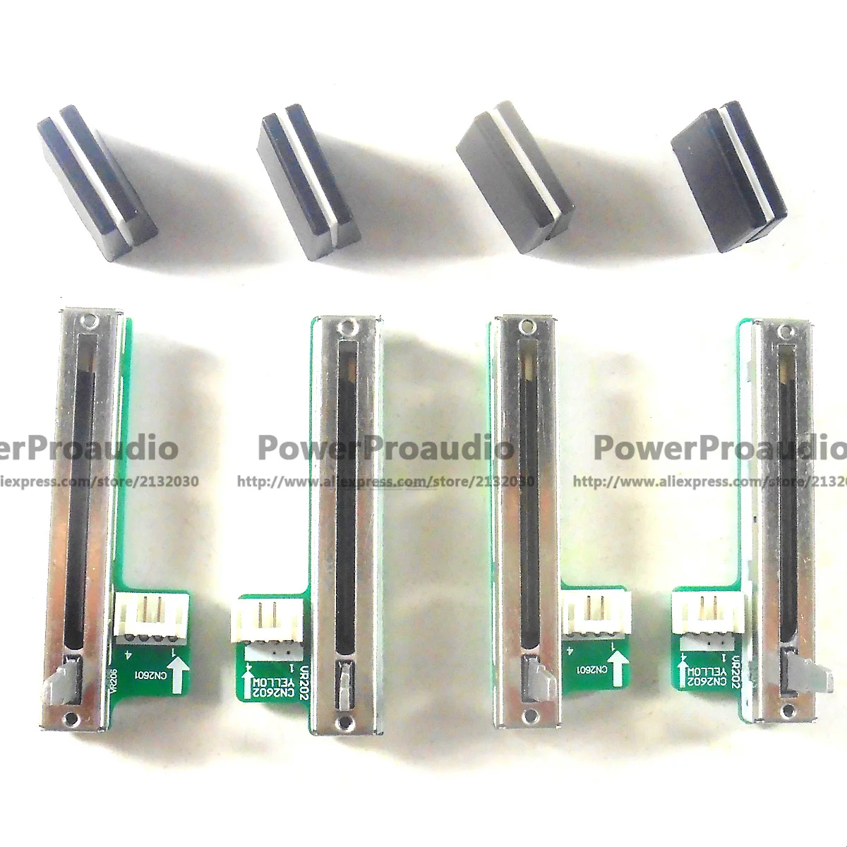 MADE IN JAPAN (4pcs) CH1 CH2 CH3 CH4 FADER FIT For PIONEER DJM 800 DWX2537 DWX2538 DWX2539 DWX2540+4PCS DAC2371 knob