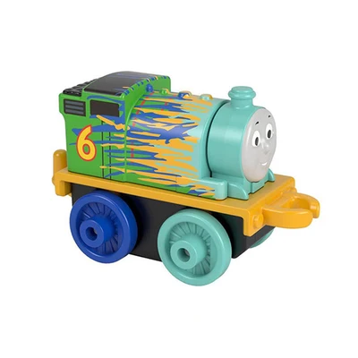 Оригинальный Пластиковый локомотивный мини-поезд Thomas and Friends, Игрушечная модель автомобиля, детские игрушки, литые игрушки для детей, подарок