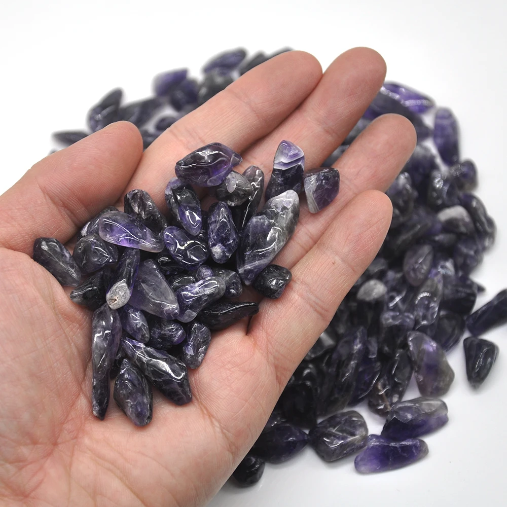 50g/100g MINI Natural Crystals And Stones Healing Gemstone Aquarium Decoration Rose Quartz Amethyst Rock Tumbled Bulk Minerals