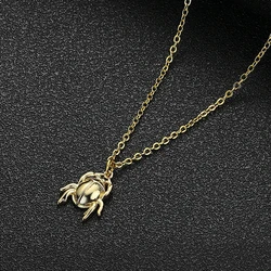 Tiny Beetle Scarab Pendant Necklace for Women Girls Stainless Steel Minimalist Insect Charm Neck Chain Statement Jewelry Gifts