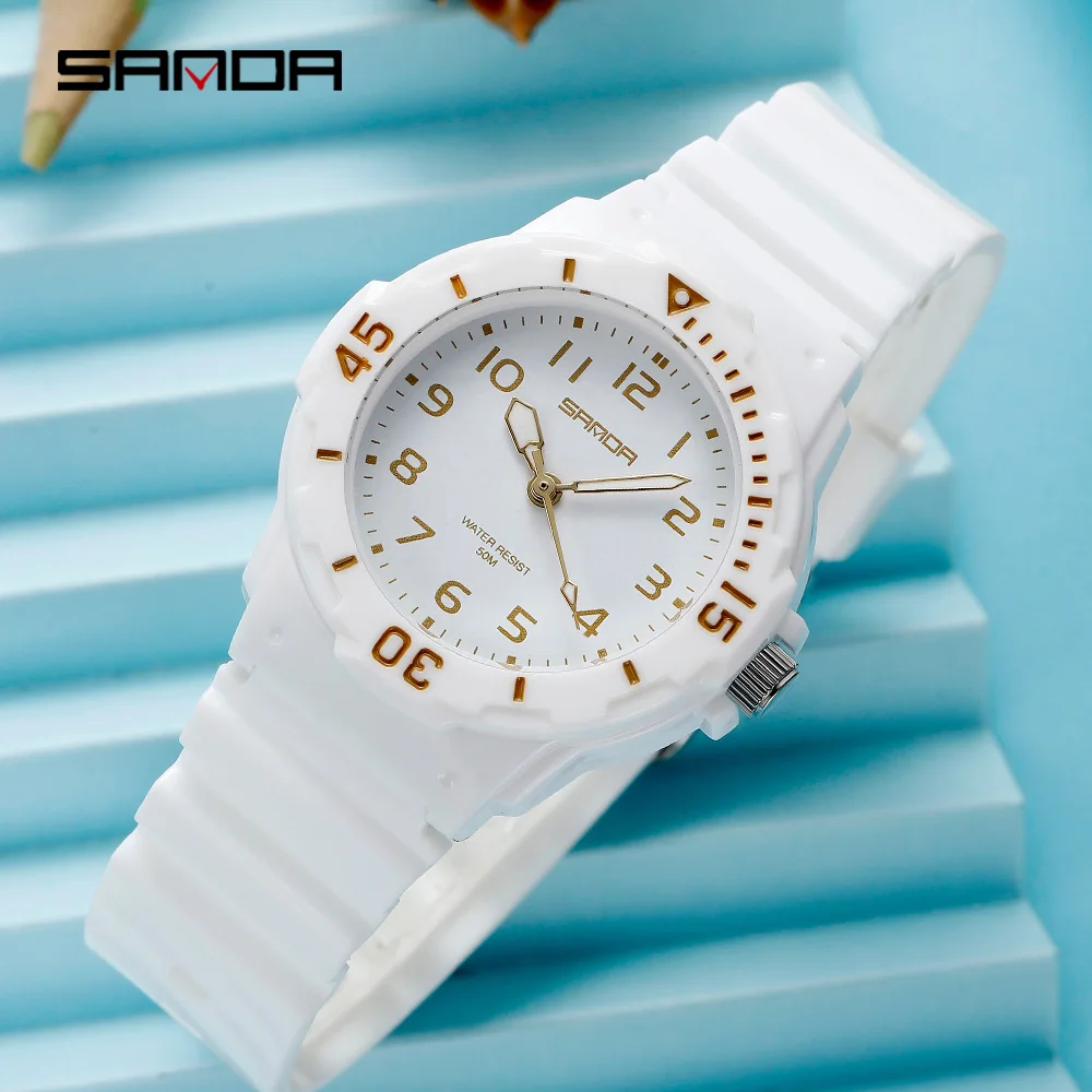 Casual Men\'s Watch Simple Sports Quartz Watches Waterproof Clock Kids Wristwatch Sanda Top Brand Student Gift Relogio Masculino