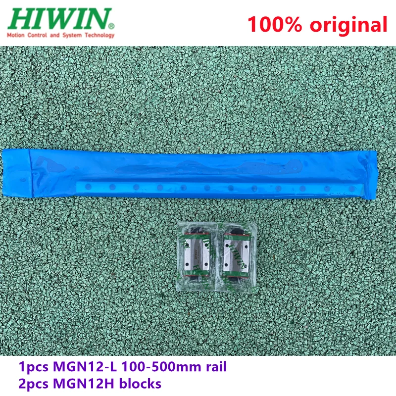 

1pcs 100% Original HIWIN linear guide/rail MGN12 -L 100mm/200mm/300mm/400mm/500mm + 2pcs MGN12H Mini blocks for CNC parts MGNR12