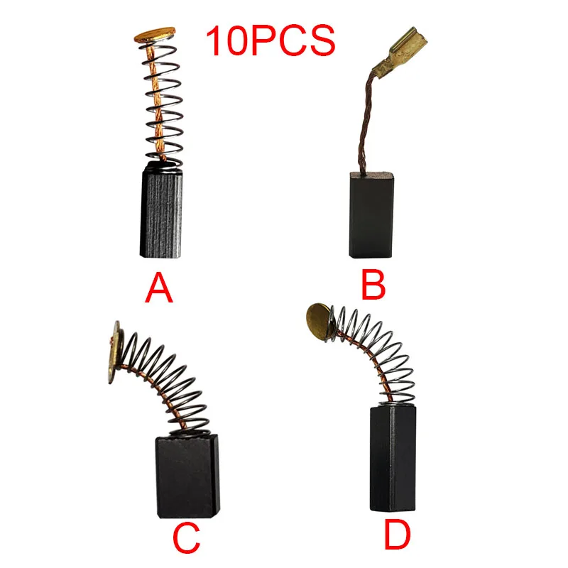 Grafit měď motorový uhlík kartáče elektrický hamr úhel bruska náhradních částí pro energie nástroje náhrada 10pcs/lot