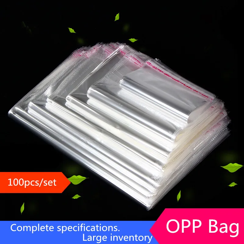 Clear Small Plastic Bags for Candy Cookie Christmas Birthday Party Decor Poly Bag Self Sealing Resealable Toy Gift Packaging Bag