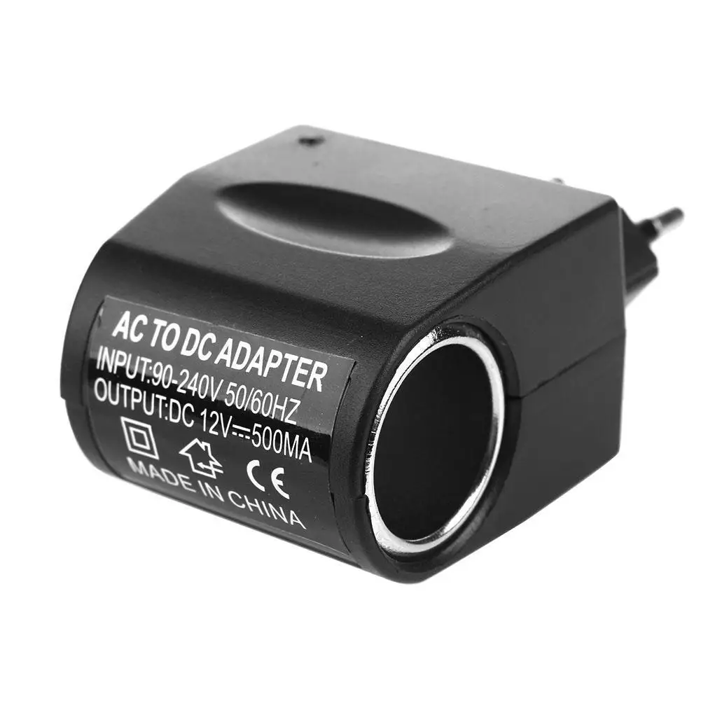 EU/US Standard Car Socket Adapter AC 100-240V 220V to DC 12V Cigarettes Lighter Power Converter Adapter AC to DC