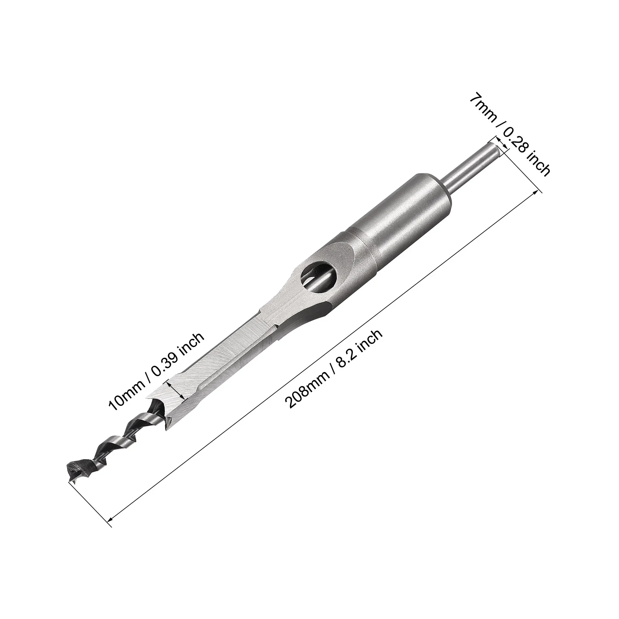 Uxcell Platz Loch Bohrer für Holz 10mm x 208mm Stemmen Meißel Bit Auger Cutter Werkzeug für Holzbearbeitung zimmerei