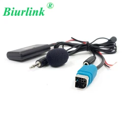 Biurlink Car Radio KCE-237B Full Speed AUX Input Replacement 3.5MM Audio MP3 Bluetooth 5.0 Microphone Adapter for Alpine