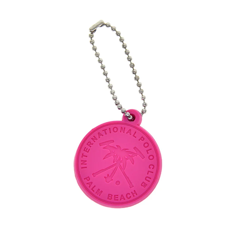 Maßgefertigter Geprägter 2D Weich-PVC Schlüsselanhänger mit Kugelkette Personalisierter Schlüsselring für Geschäftswerbung Werbegeschenke – Detail 2